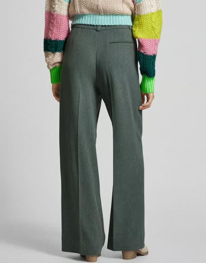 Essentiel Antwerp Straight leg stoffen broek met riemlussen - Foto 2