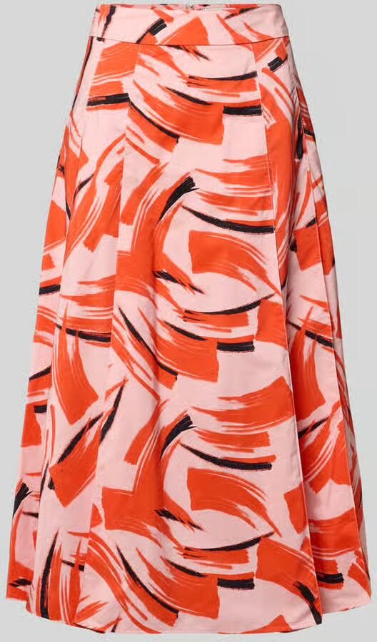Essentiel Antwerp Uitlopende midi-rok met verborgen ritssluiting model 'JAELYN' - Foto 2