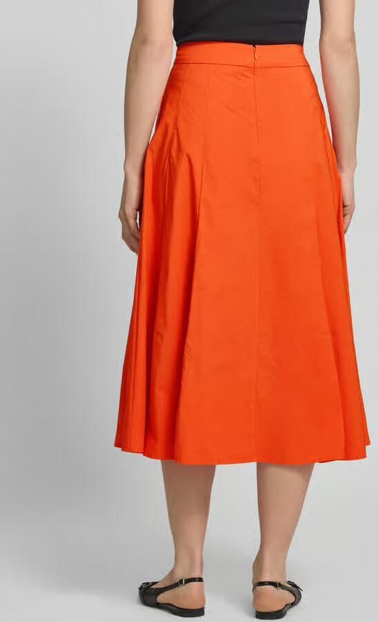 Essentiel Antwerp Uitlopende midi-rok met verborgen ritssluiting model 'JAELYN'