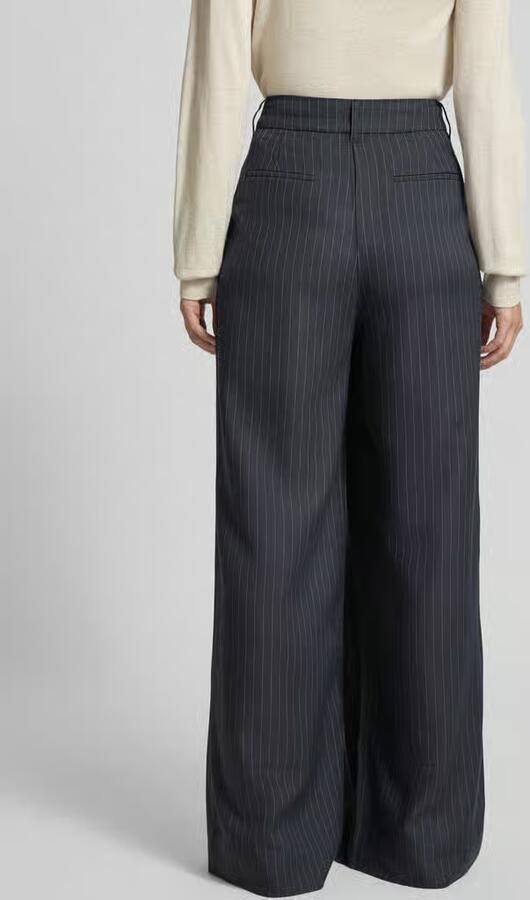 Essentiel Antwerp Wide leg bandplooibroek met viscose model 'INVEST'