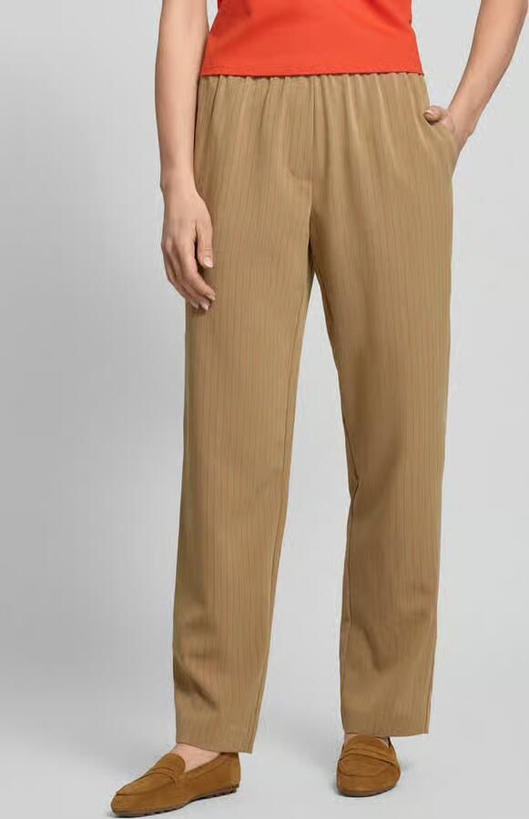 Essentiel Antwerp Wide leg stoffen broek van viscosemix model 'JINOU' - Foto 2