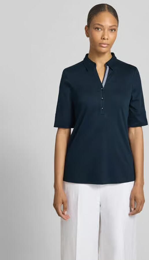 Eterna Blouse met 1 2-mouwen en korte knoopsluiting - Foto 4