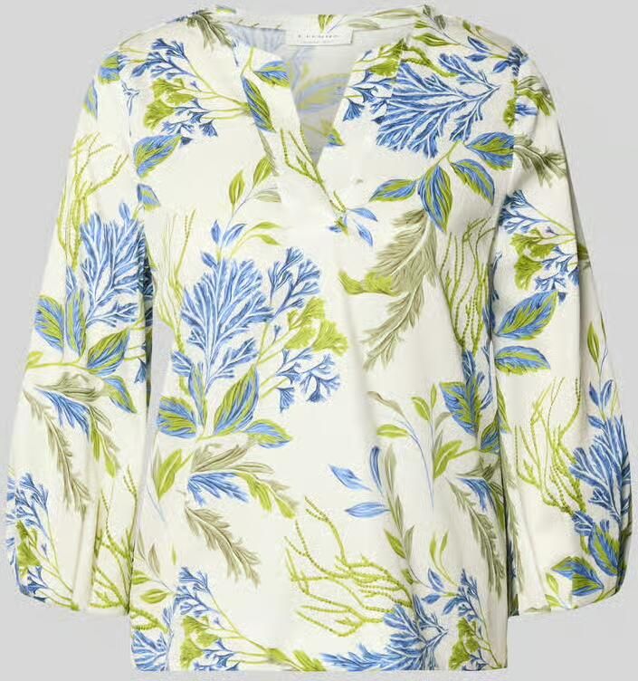 Eterna Blouse met 3 4-mouwen en tuniekkraag - Foto 3