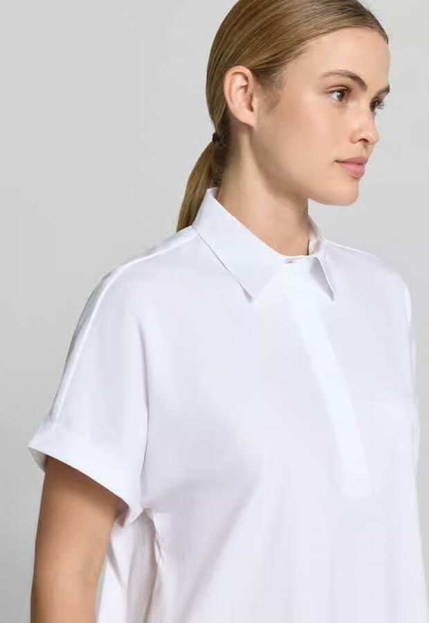 Eterna Blouse met korte verborgen knoopsluiting