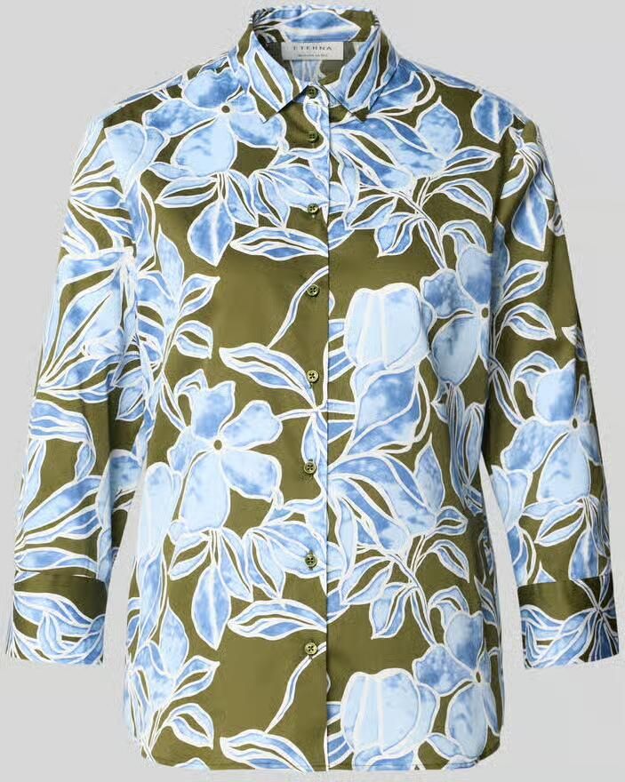 Eterna Blouse met overhemdkraag en 3 4-mouw - Foto 2
