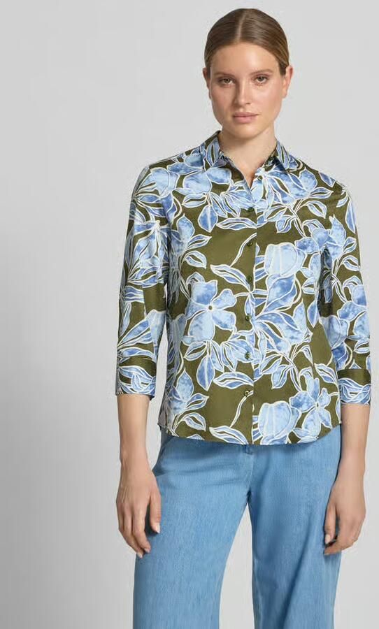 Eterna Blouse met overhemdkraag en 3 4-mouw - Foto 3