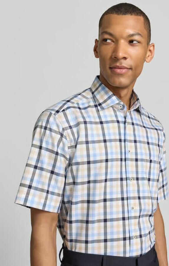 Eterna Comfort fit zakelijk hemd met kentkraag
