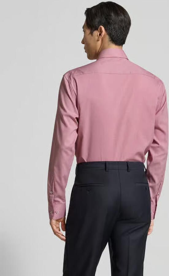 Eterna Comfort fit zakelijk hemd met kentkraag