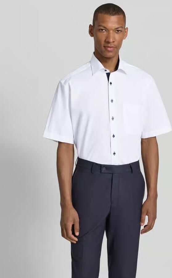 Eterna Overhemd met korte mouwen Comfort fit NON IRON (strijkvrij) - Foto 4