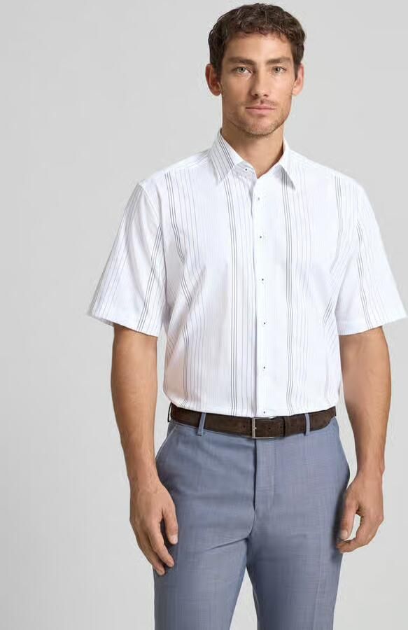 Eterna Comfort Fit zakelijk hemd van katoen met kentkraag - Foto 4