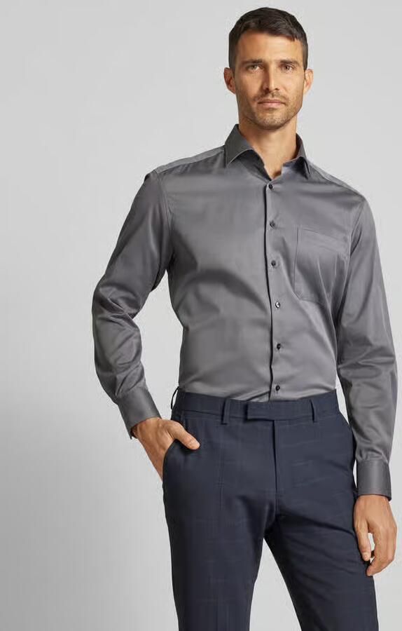 Eterna Overhemd met lange mouwen Comfort fit NON IRON (strijkvrij) - Foto 9