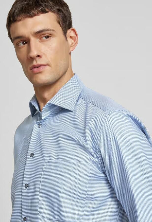 Eterna Overhemd met lange mouwen Comfort fit NON IRON (strijkvrij)
