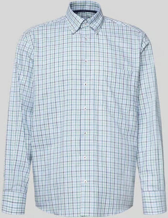 Eterna Comfort fit zakelijk overhemd van katoen met button-downkraag