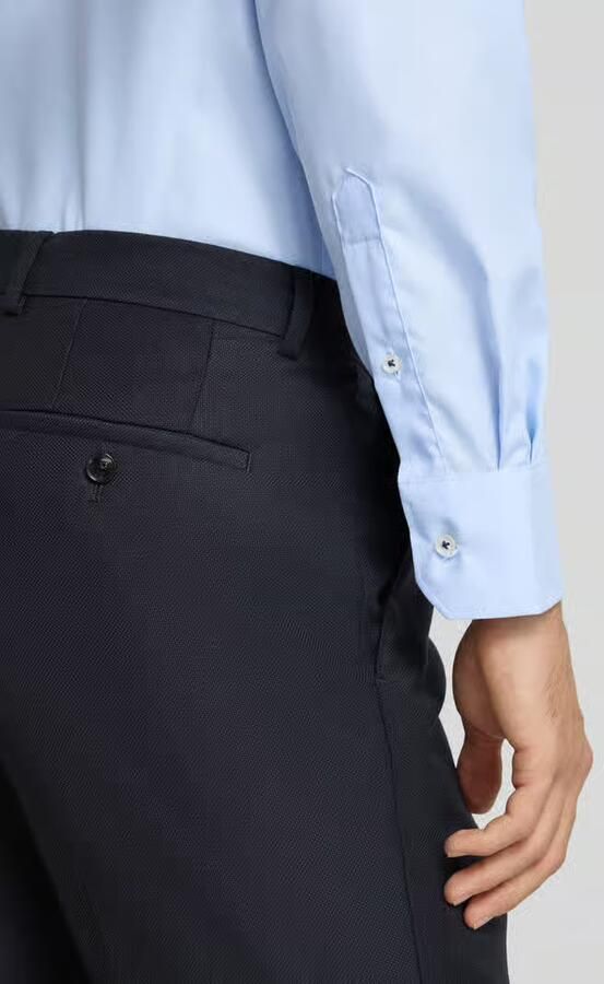 Eterna Comfort fit zakelijk overhemd van katoen met kentkraag