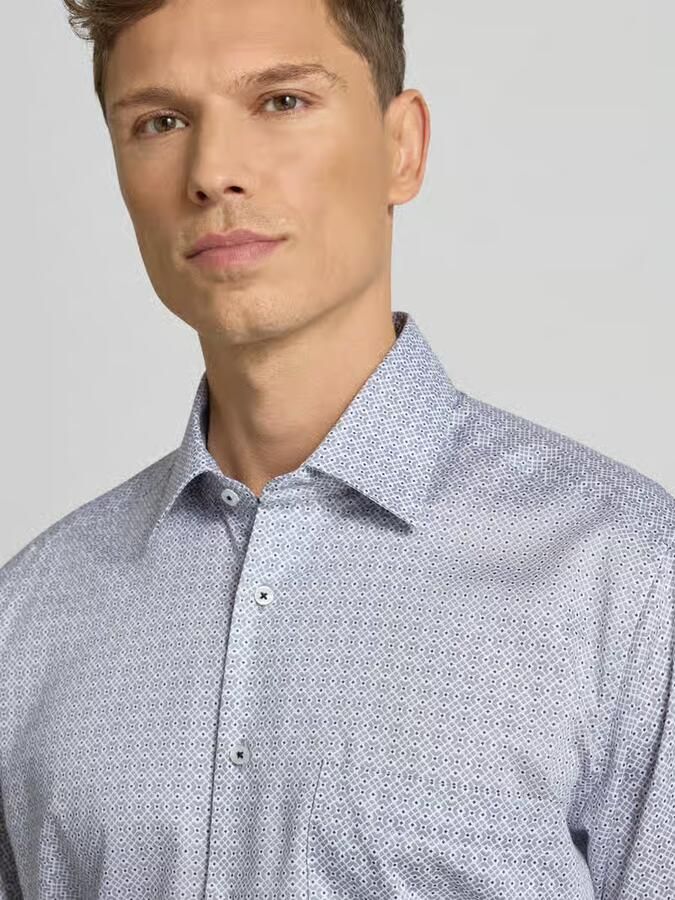 Eterna Comfort fit zakelijk overhemd van katoen met kentkraag - Foto 2