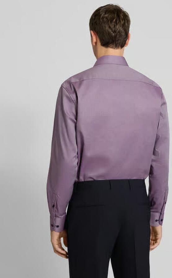 Eterna Comfort fit zakelijk overhemd van katoen met kentkraag - Foto 3