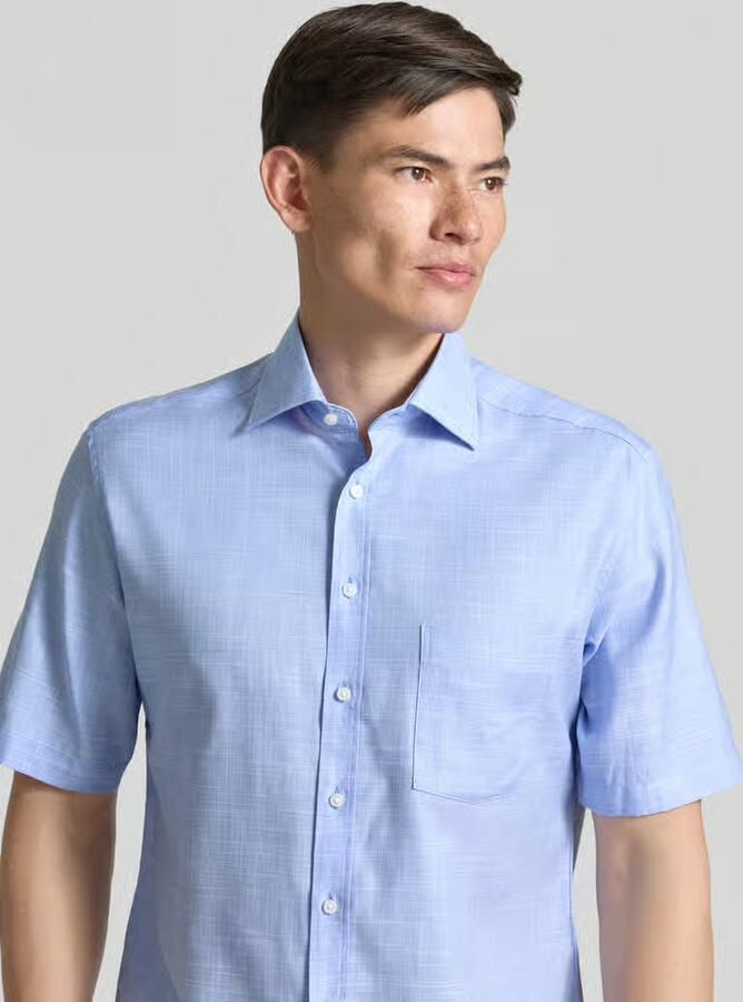 Eterna modern fit zakelijk overhemd met kentkraag
