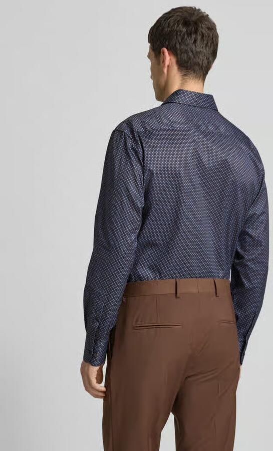 Eterna Modern fit zakelijk overhemd met kentkraag