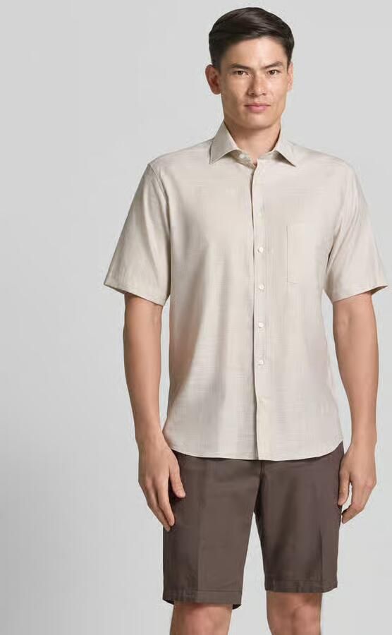 Eterna modern fit zakelijk overhemd met kentkraag - Foto 4