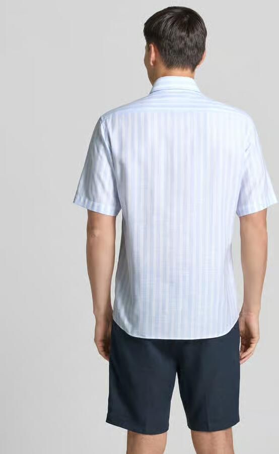 Eterna modern fit zakelijk overhemd met kentkraag