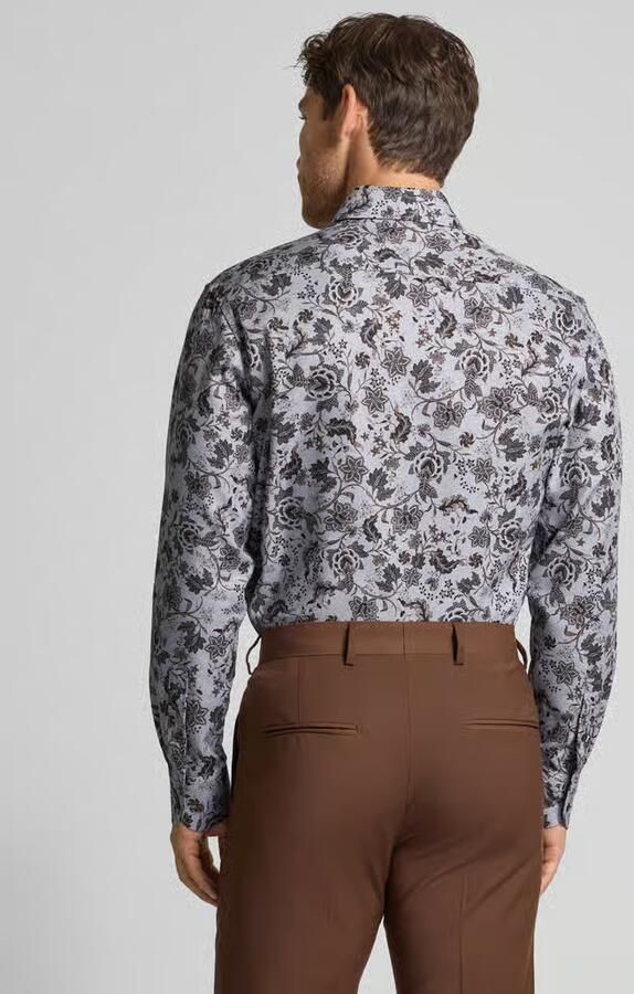 Eterna Modern fit zakelijk overhemd met knoopsluiting