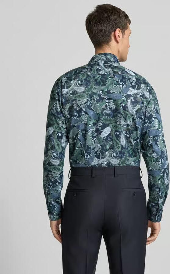 Eterna Modern fit zakelijk overhemd met knoopsluiting