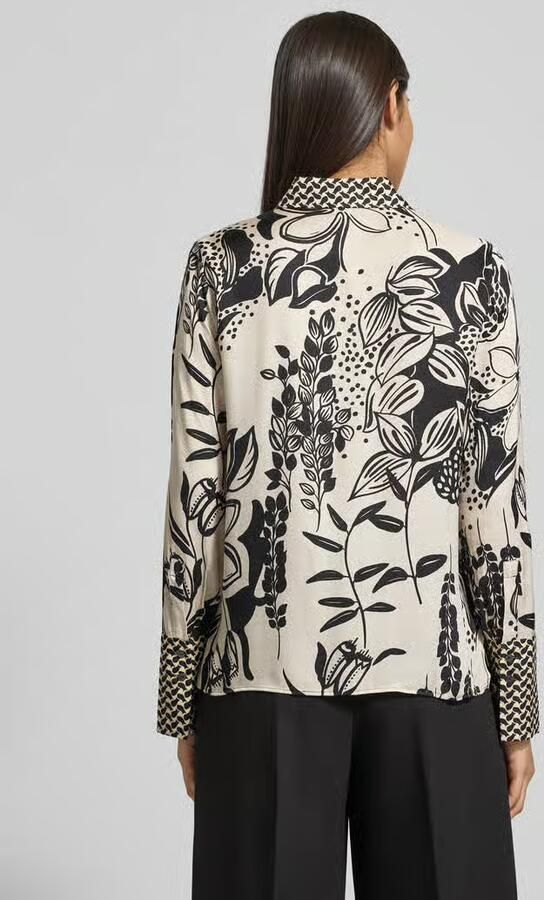 Eterna Overhemdblouse met blinde knoopsluiting