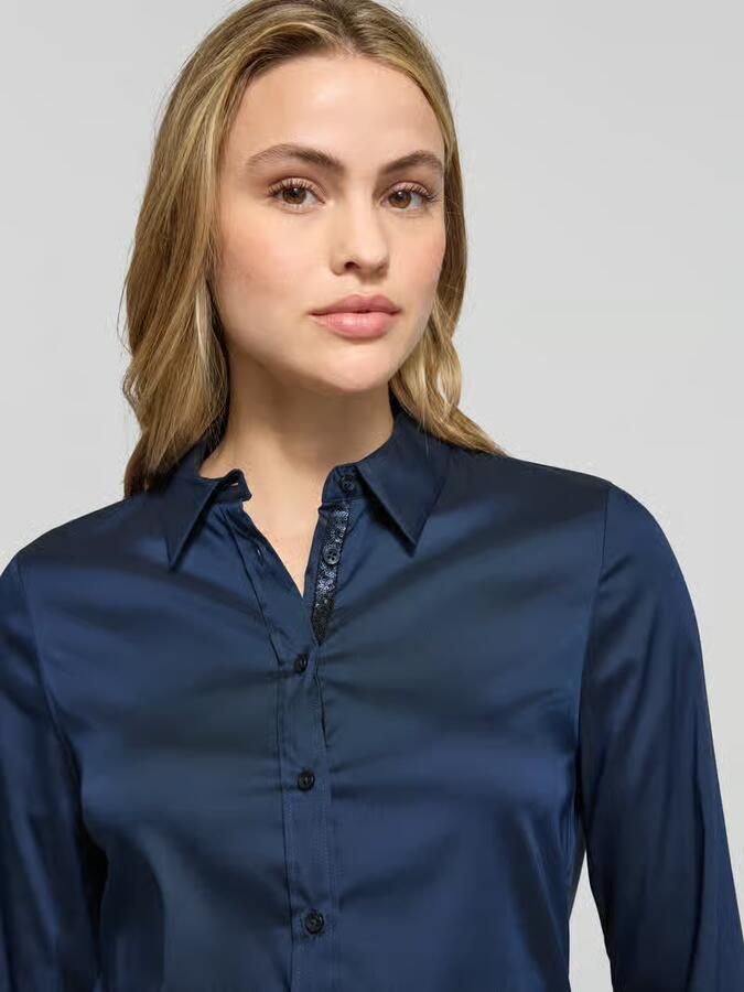 Eterna Overhemdblouse met knoopsluiting