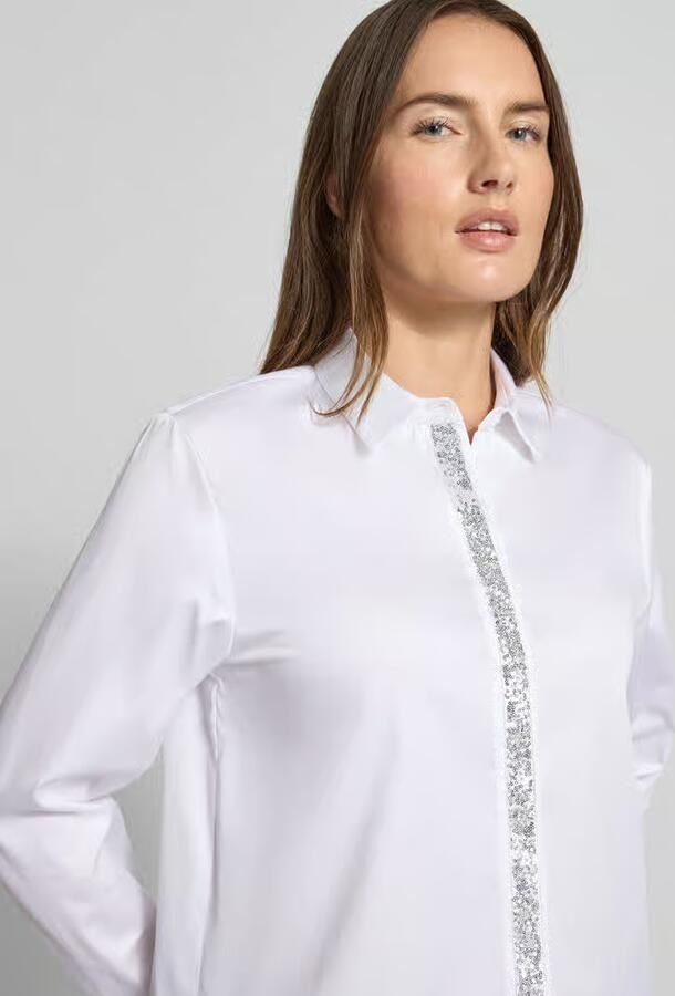Eterna Regular fit blouse met pailletten - Foto 2
