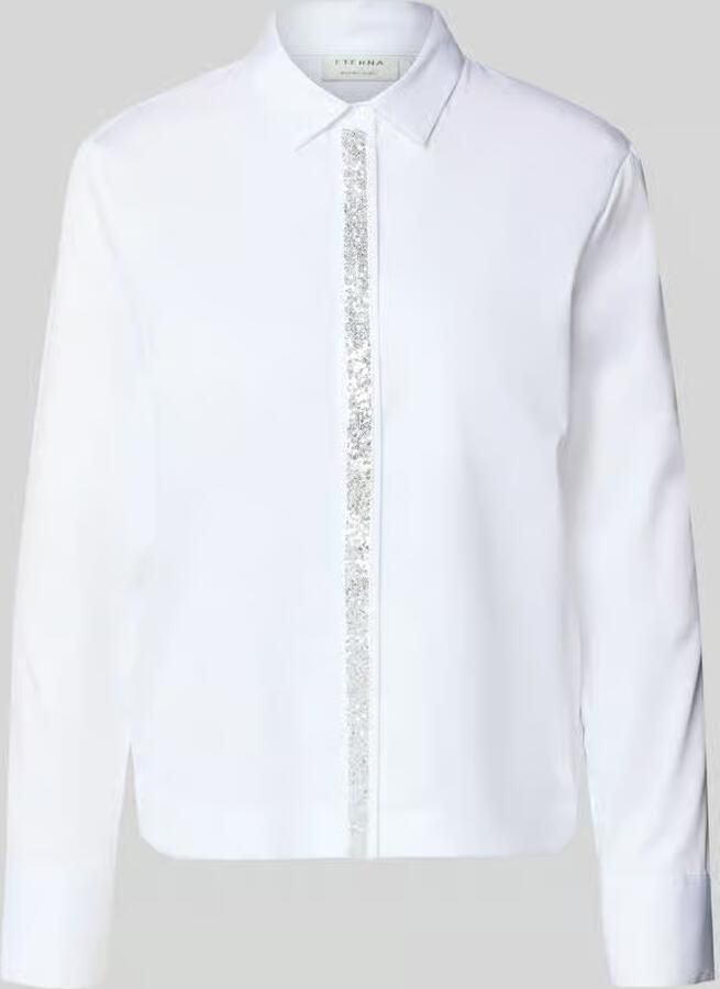 Eterna Regular fit blouse met pailletten