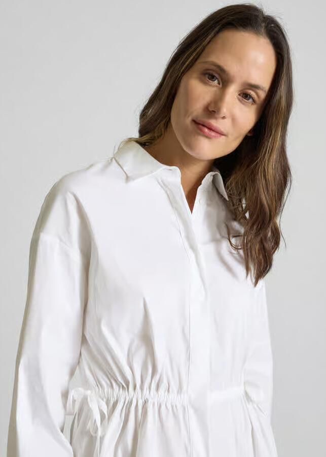 Eterna Regular fit overhemdblouse met ballonmouwen