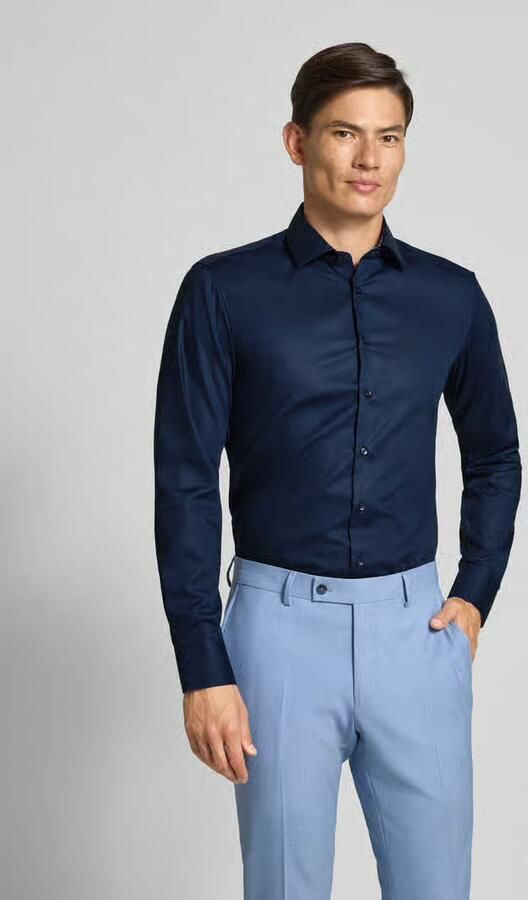 Eterna Regular fit vrijetijdsoverhemd met kentkraag model 'Kent' - Foto 2