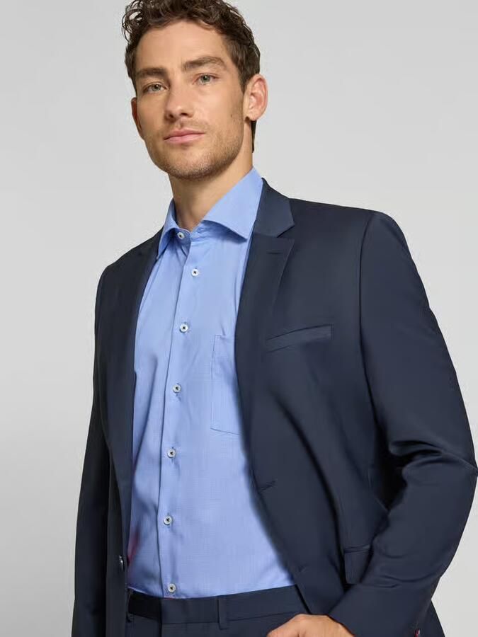 Eterna regular fit vrijetijdsoverhemd van lyocellmix