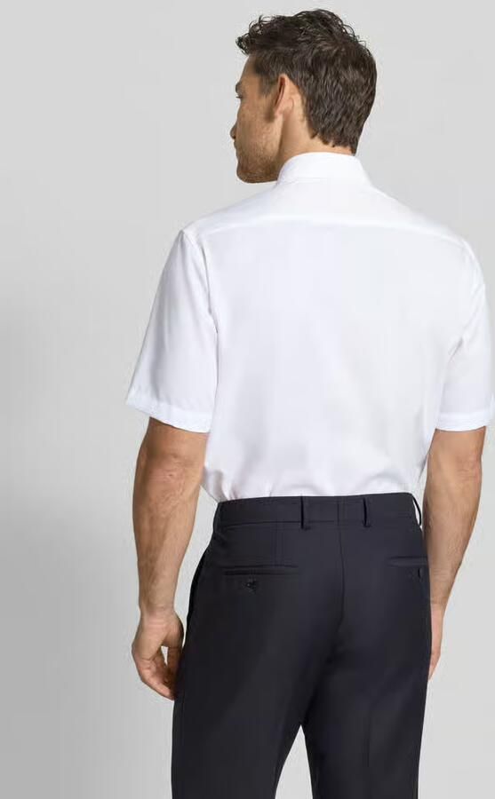 Eterna regular fit vrijetijdsoverhemd van lyocellmix