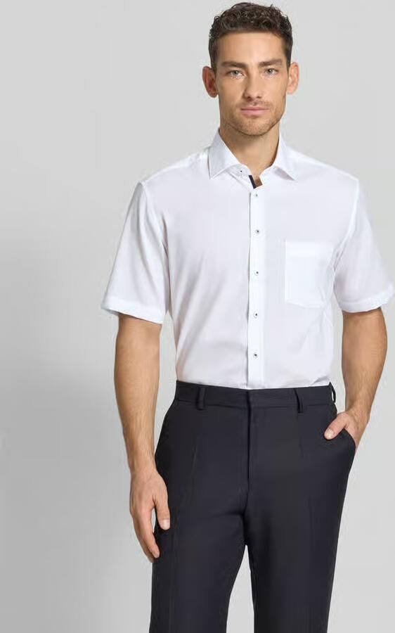 Eterna regular fit vrijetijdsoverhemd van lyocellmix - Foto 4
