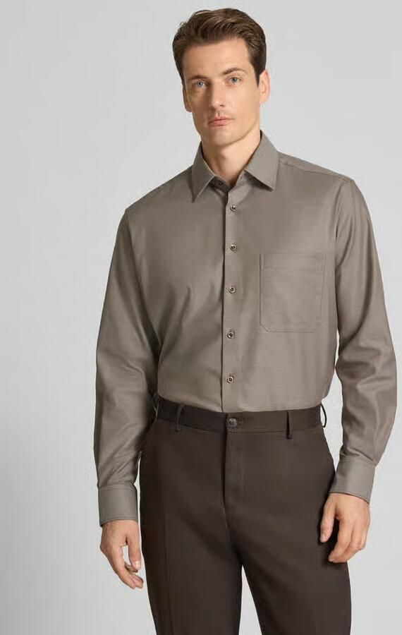 Eterna Regular fit vrijetijdsoverhemd van puur katoen model 'Kent' - Foto 2