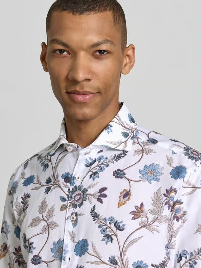 Eterna regular fit zakelijk hemd met kentkraag