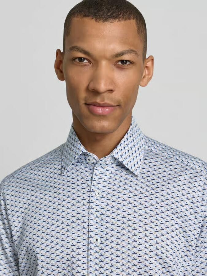 Eterna regular fit zakelijk hemd met kentkraag
