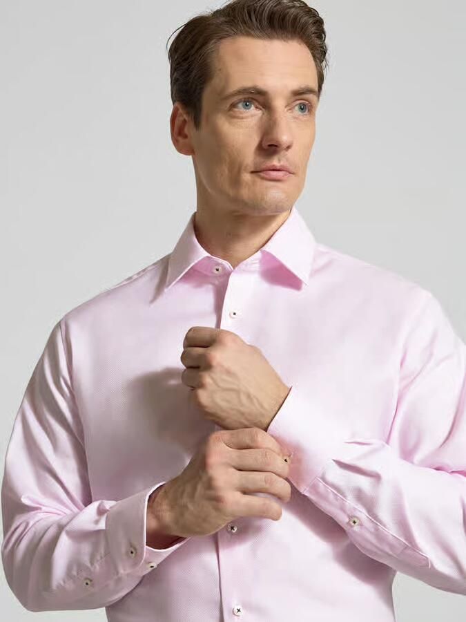 Eterna Regular fit zakelijk hemd met kentkraag