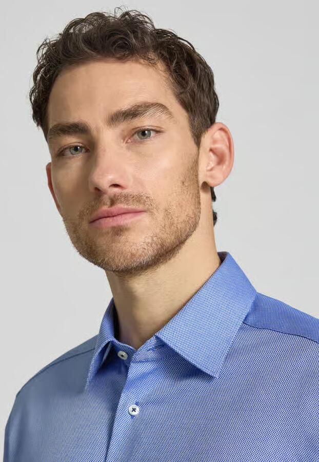 Eterna Regular fit zakelijk hemd met kentkraag