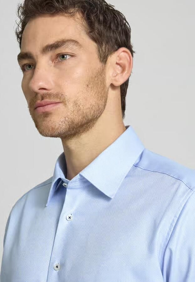 Eterna Regular fit zakelijk hemd met kentkraag