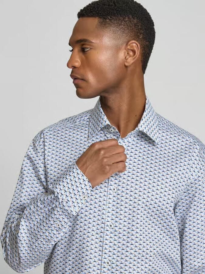 Eterna regular fit zakelijk hemd met kentkraag