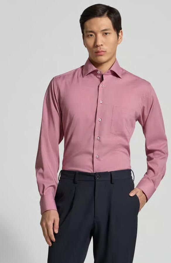 Eterna regular fit zakelijk hemd met kentkraag - Foto 4