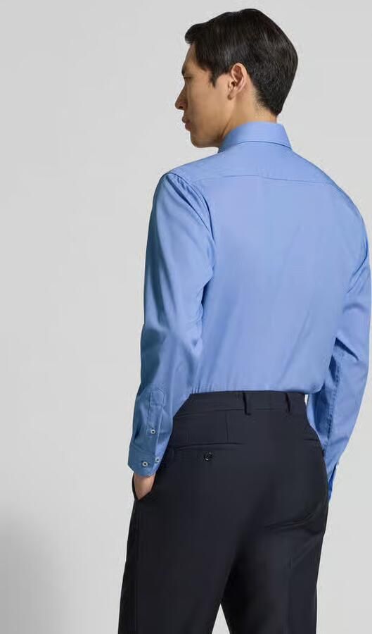Eterna regular fit zakelijk hemd met kentkraag - Foto 3