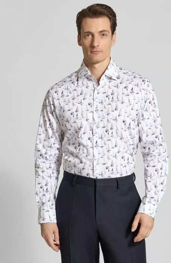 Eterna Regular fit zakelijk hemd met kentkraag - Foto 4