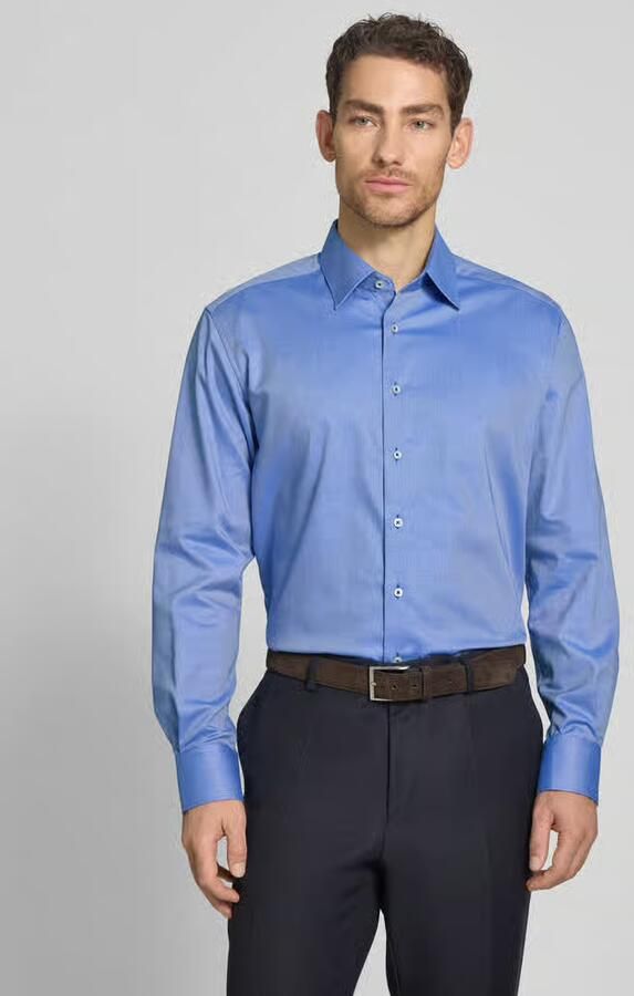 Eterna Regular fit zakelijk hemd met kentkraag - Foto 3