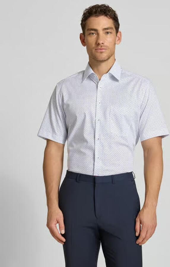 Eterna regular fit zakelijk hemd met kentkraag - Foto 4