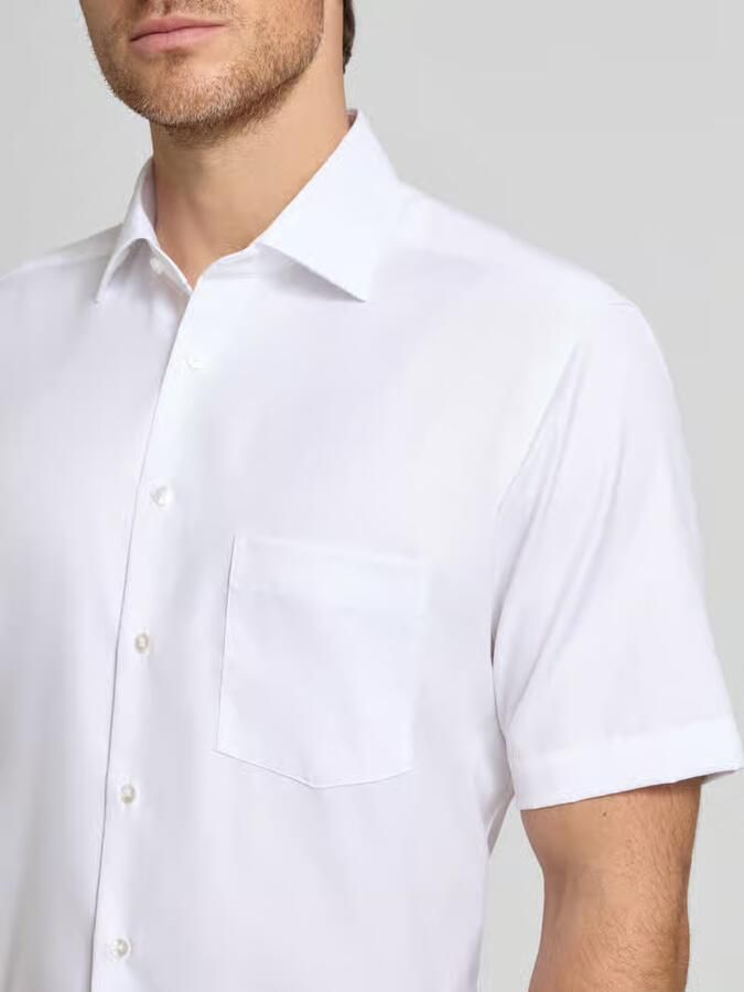Eterna Overhemd met korte mouwen MODERN FIT NON IRON (strijkvrij)