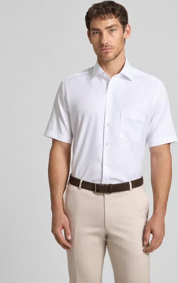 Eterna Overhemd met korte mouwen MODERN FIT NON IRON (strijkvrij) - Foto 4