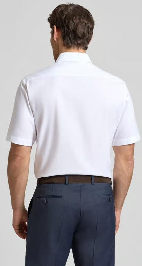 Eterna overhemd korte mouw Modern Fit normale fit wit effen katoen - Foto 2